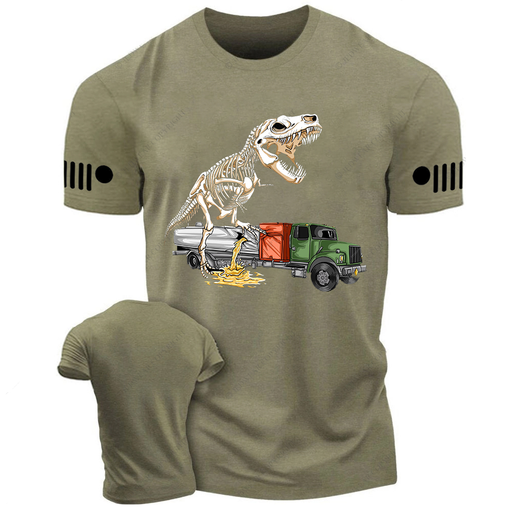 Dinosaur Bone Frame Destruction Truck Jp T-Shirt