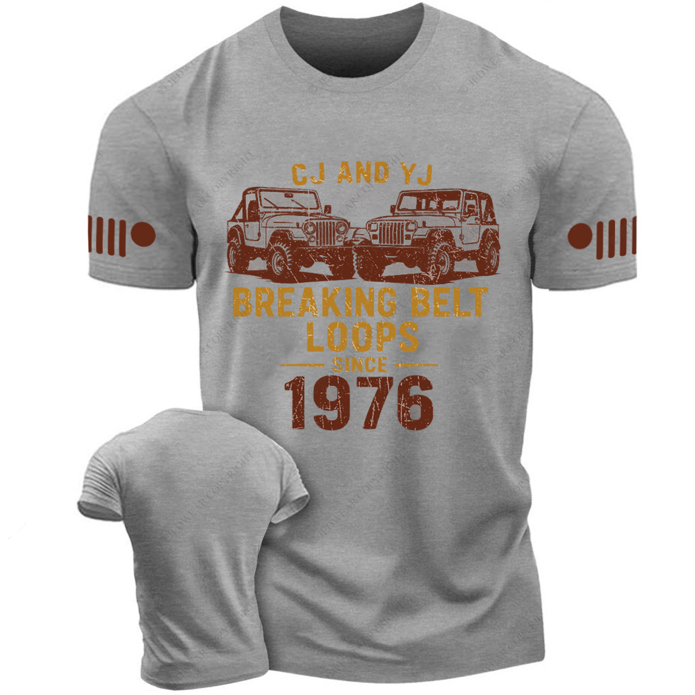 CJ And YJ Breaking Belt Loops Since 1976 Jp T-shirt