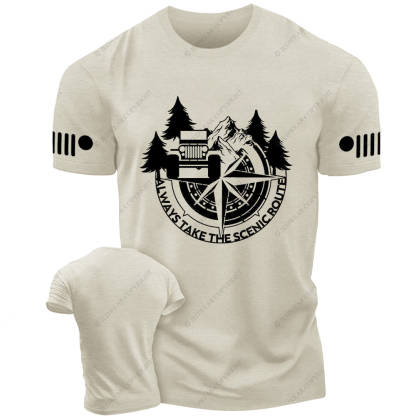 Compass Always Take The Scenic Route Jp T-shirt