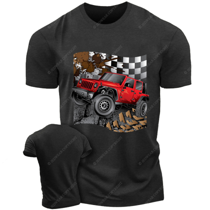 Wrangler JK Tire Tracks 4x4 Jp T-shirt