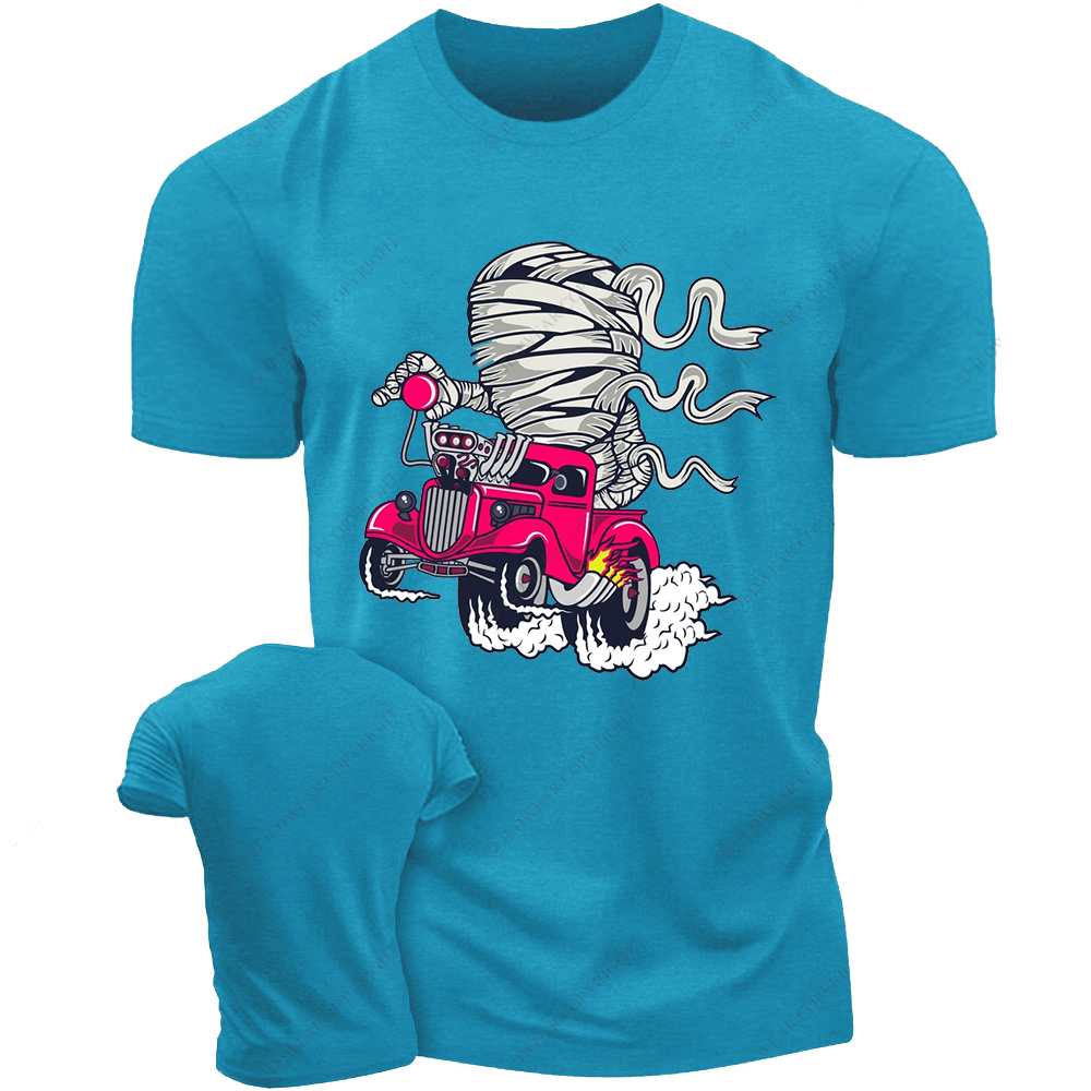 Mummy Racing Cartoon Jp T-shirt