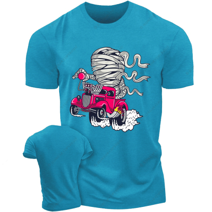 Mummy Racing Cartoon Jp T-shirt