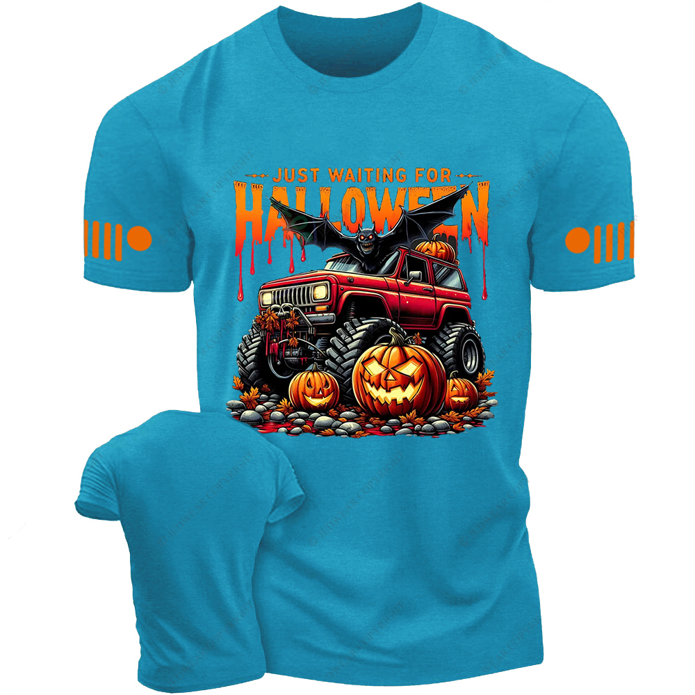 Just Waiting For Halloween Skull Bat Jp T-shirt