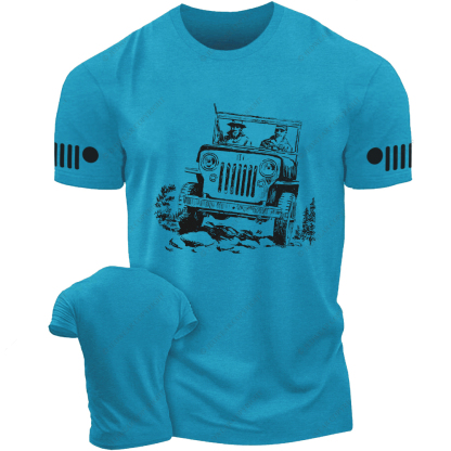 Soldiers Driving A Car Jp T-Shirt