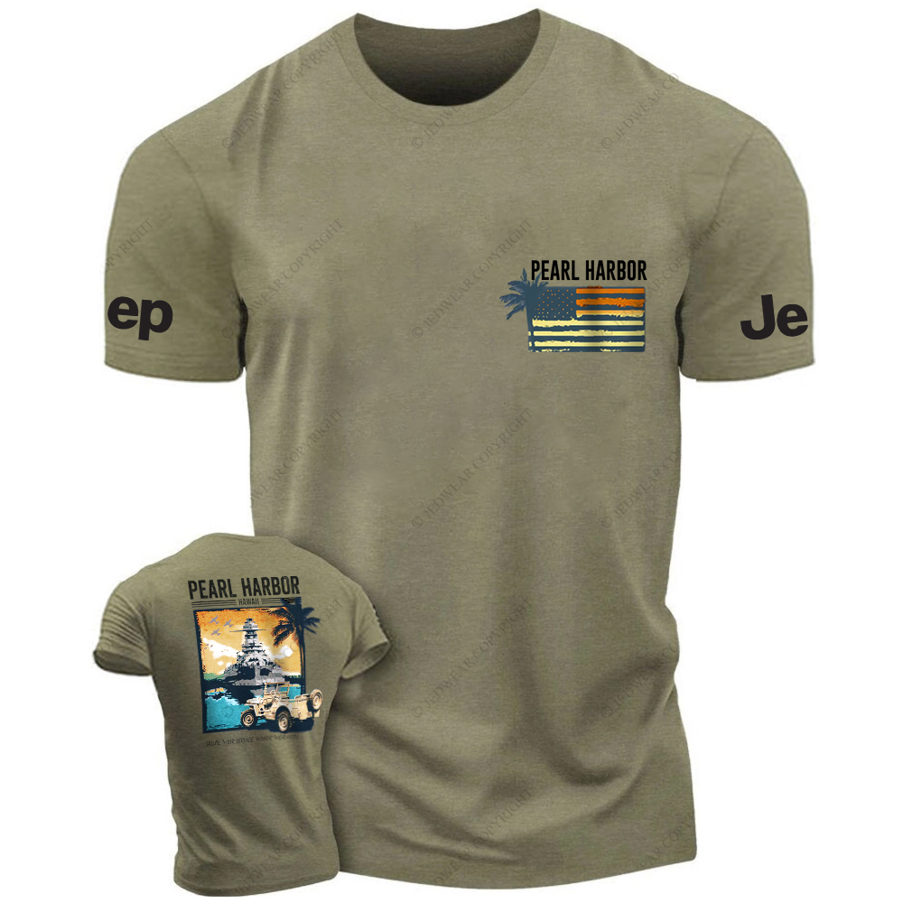 Pearl Harbor Hawaii Sunset Lighthouse JP T-Shirt