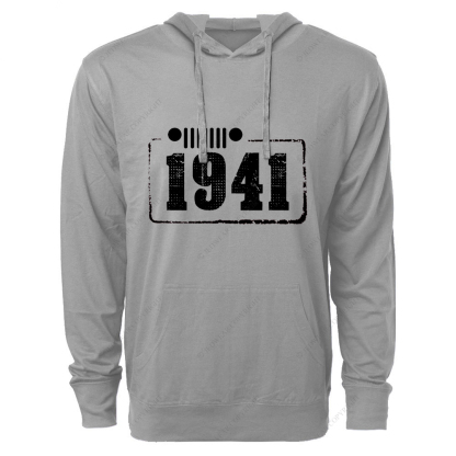 Created Times 1941 Jp Oversized Lightweight Hoodie