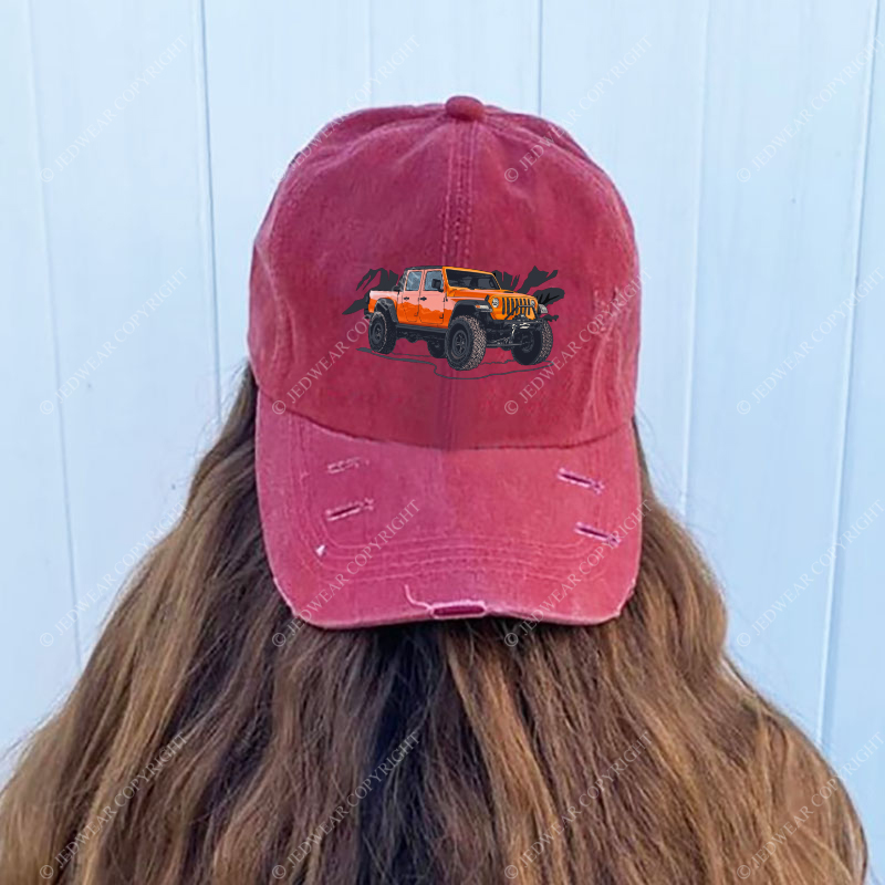 Truck Driving On Mountain Road Four-Wheeler Jp Baseball Cap