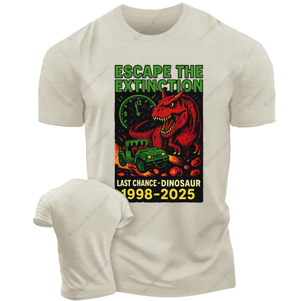 Escape The Extinction Last Chance Dinosaur Jp T-Shirt