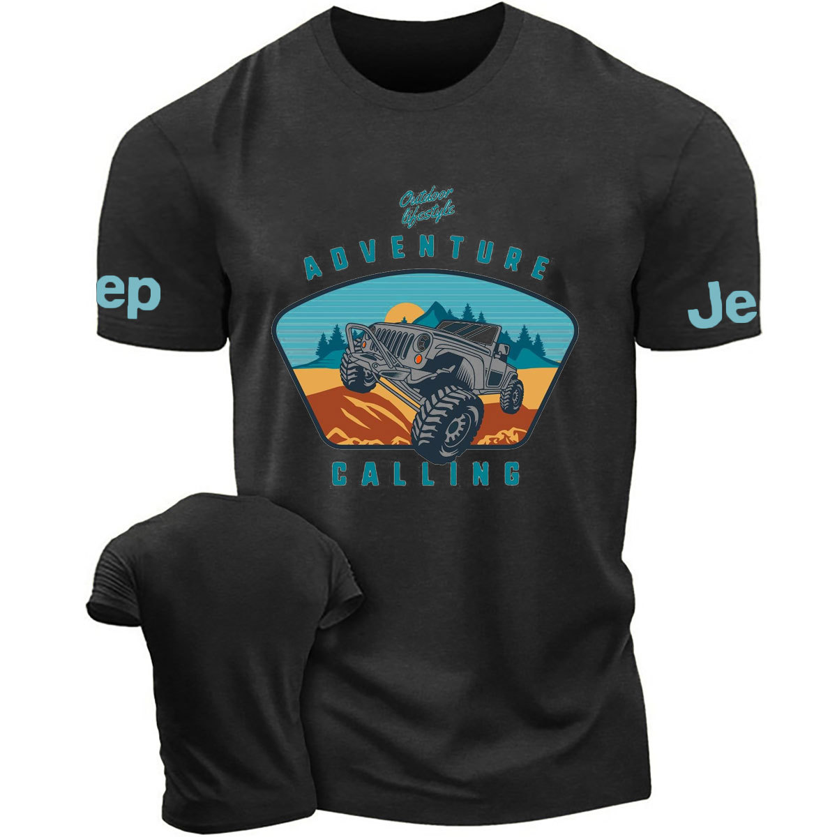 Adventure Calling Outdoor Lifestyle Cars Design T-Shirt