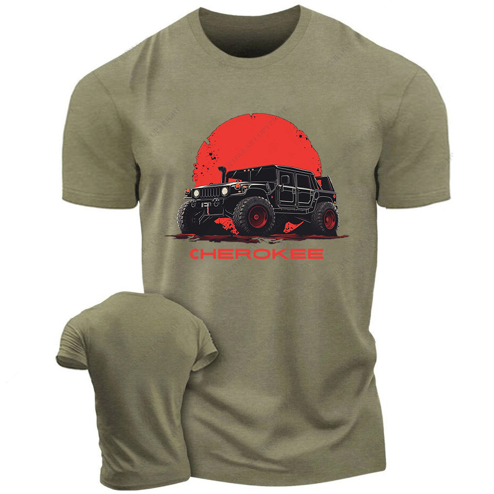 Black Cherokee Red Backgroud Jp T-Shirt