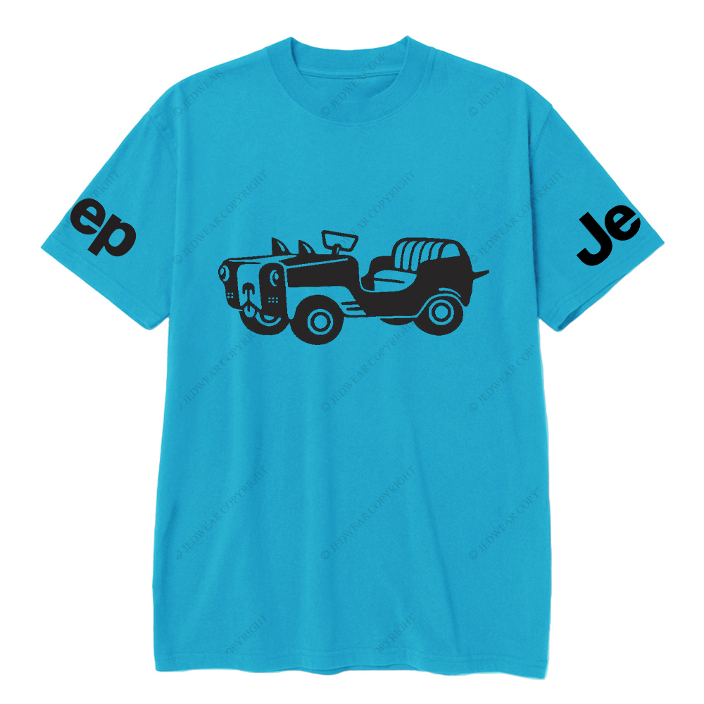 Car With A Dog Face Front Jp T-Shirt