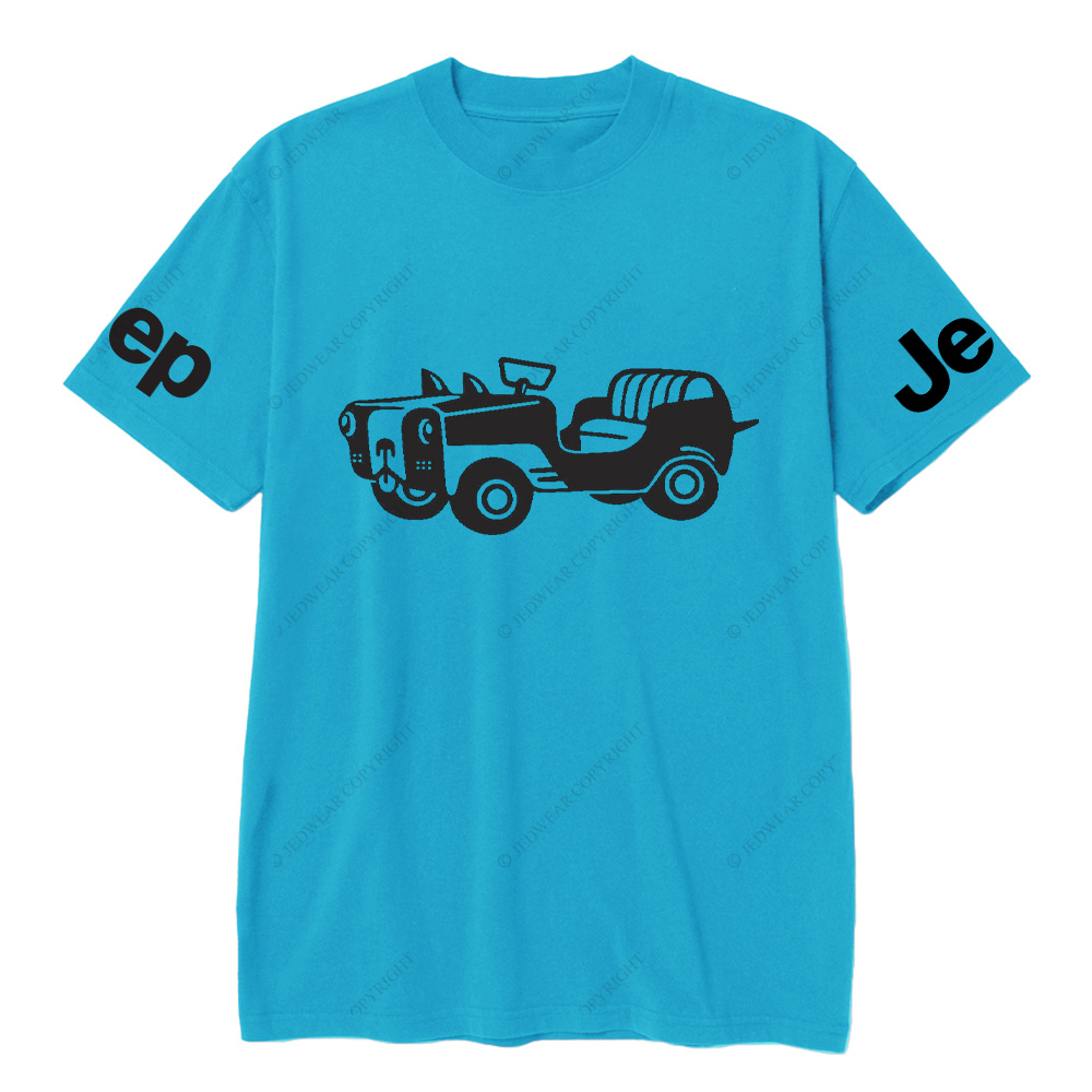Car With A Dog Face Front Jp T-Shirt