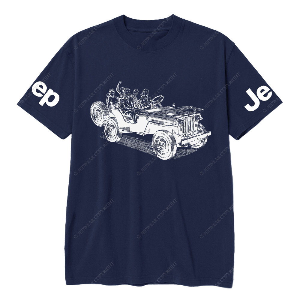 Family Riding in Convertible Jp T-Shirt