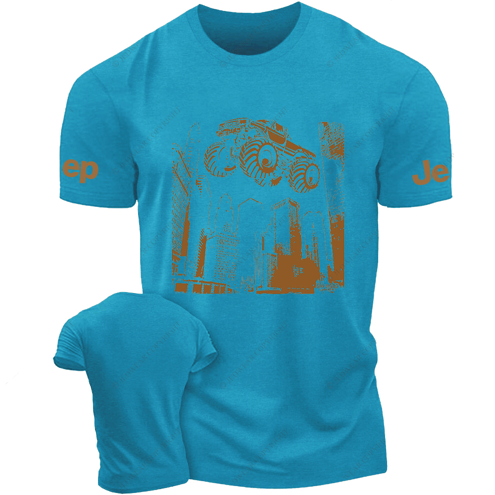 Car Flying In The City Air Jp T-Shirt