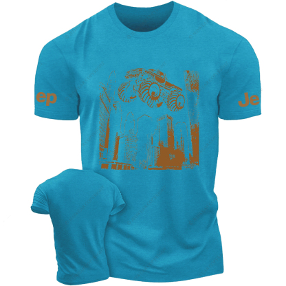 Car Flying In The City Air Jp T-Shirt
