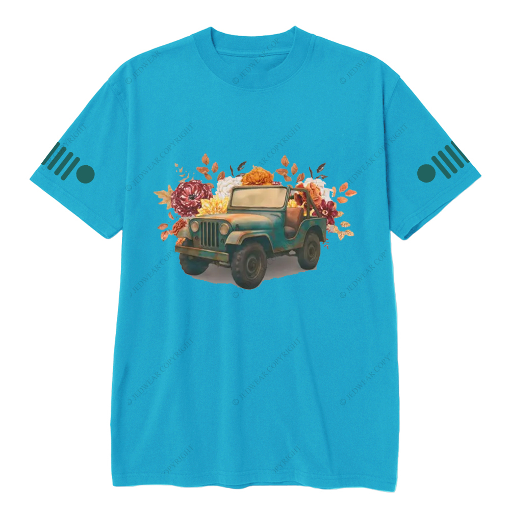 Off-Road Fall 4-Wheeling Fall Flowers  Jp T-Shirt