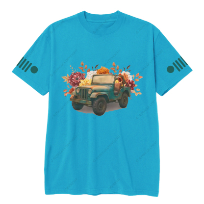 Off-Road Fall 4-Wheeling Fall Flowers  Jp T-Shirt
