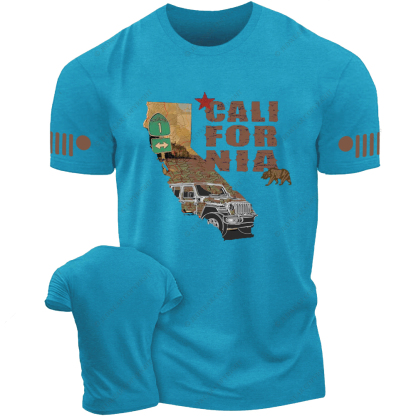 California Map Bear Star Jp T-Shirt