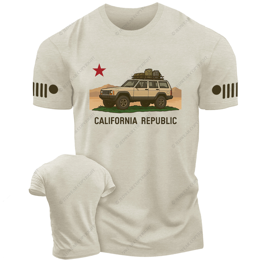 Cherokee XJ California Flag Jp T-Shirt