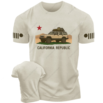 Cherokee XJ California Flag Jp T-Shirt