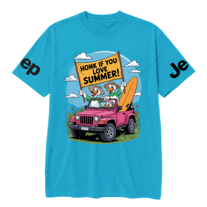 Honk If YouLove Summer Duck Grass JP T-Shirt