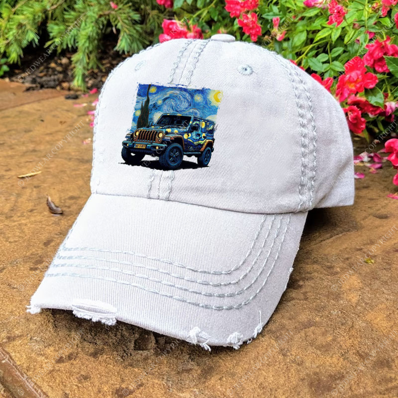 The Starry Night By Van Gogh Canvas Jp Baseball Cap