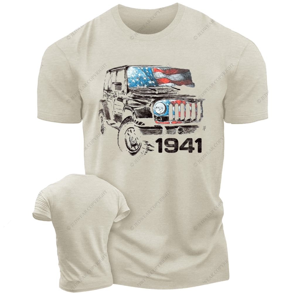 Wrangler JK American Flag Vintage Style Jp T-Shirt