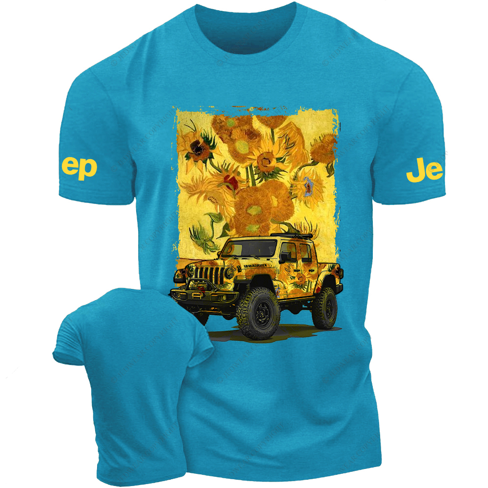 Sunflower By Van Gogh Canvas Jp T-Shirt