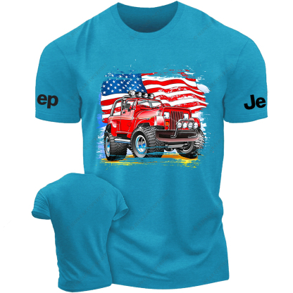 Red Wrangler American Flag Outdoor Jp T-Shirt