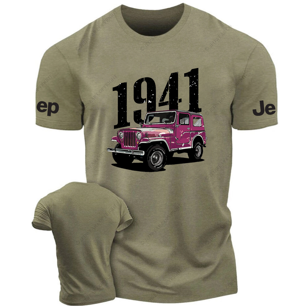 Watercolor Style Red Four-Wheeler 4x4 JP T-Shirt