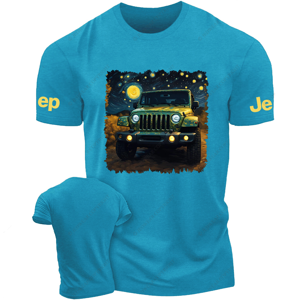 Off-Road Vehicle Under The Starry Sky Jp T-Shirt