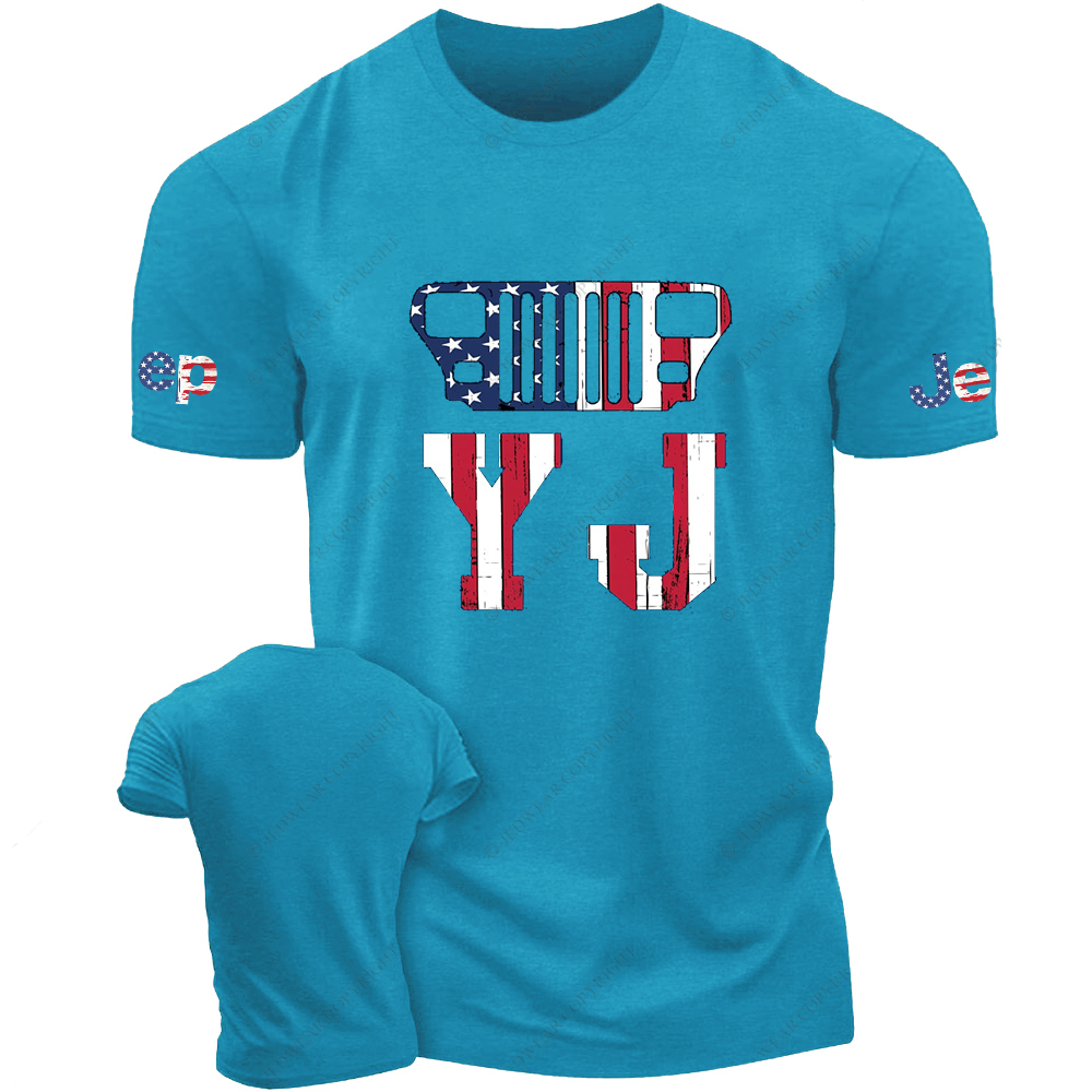 Wrangler YJ American Flag  Jp T-Shirt