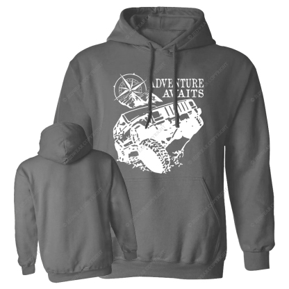 Adventure Awaits Compass Jp Oversized Hoodie