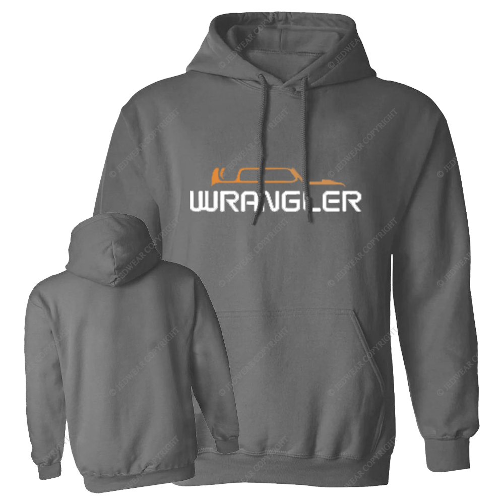 Jp Wrangler Oranger Silhouette Jp Oversized Hoodie