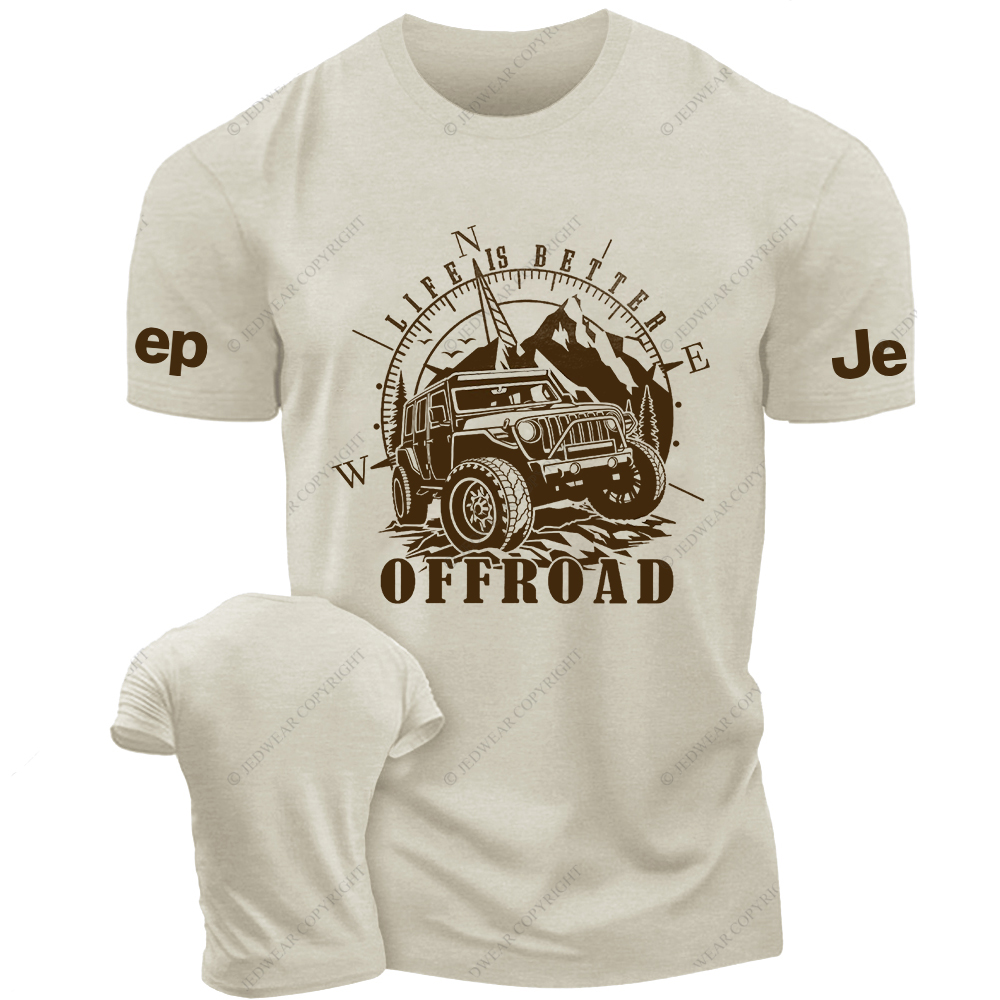 Comfort Colors Life Is Better Off-Road Travel Jp T-Shirt