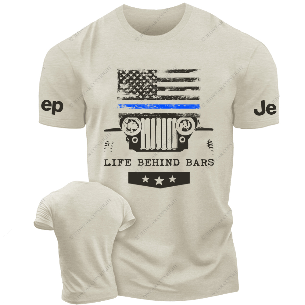 American Flag Life Behind Bars Jp T-Shirt