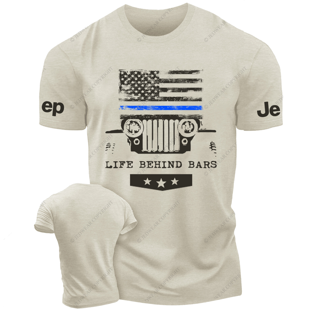 American Flag Life Behind Bars Jp T-Shirt