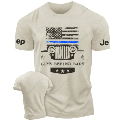 American Flag Life Behind Bars Jp T-Shirt