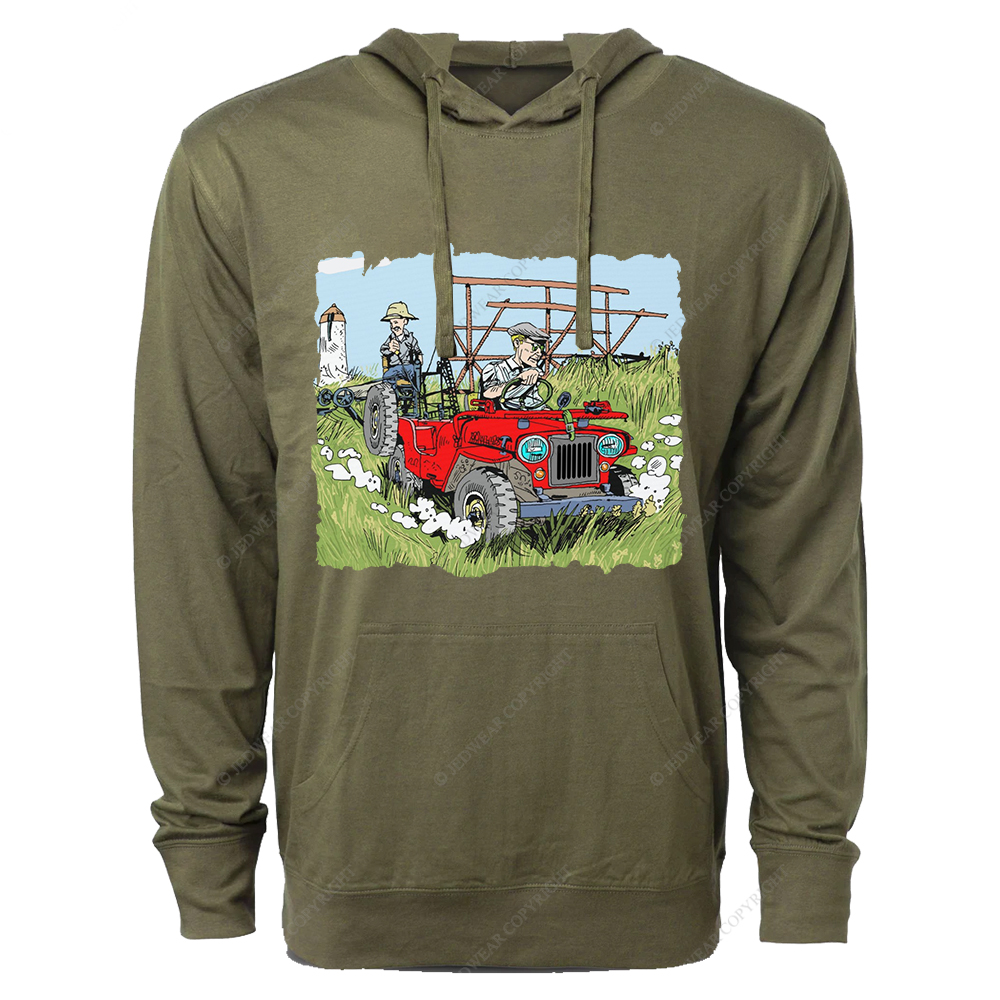 Willys In The Fields Jp Oversized Lightweight Hoodie