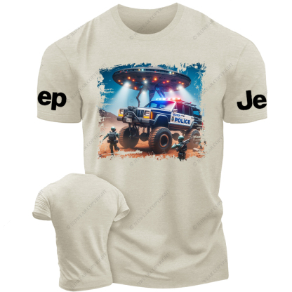 Cherokee XJ Police UFO ET Jp T-Shirt