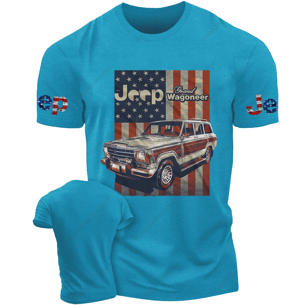 Wagoneer SJ American Flag Vintage Style Jp T-Shirt