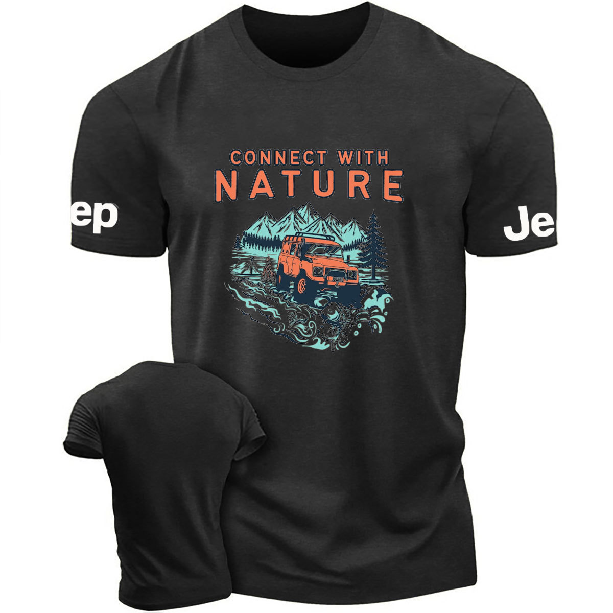 Connect With Nature Moutain Jp Design T-Shirt