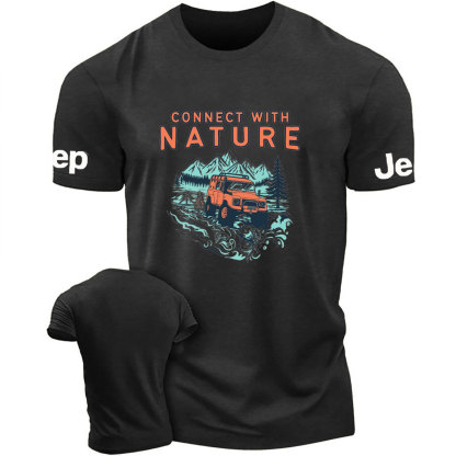 Connect With Nature Moutain Jp Design T-Shirt