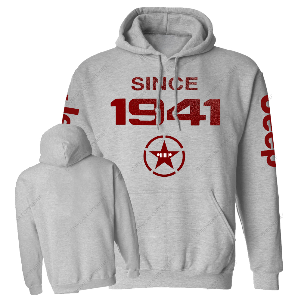 Vintage Military Star Circle Since 1941 Jp Oversized Hoodie