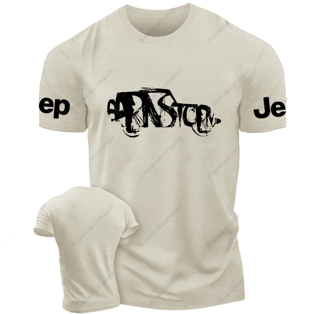 Black And White Hand-Painted Jp T-Shirt