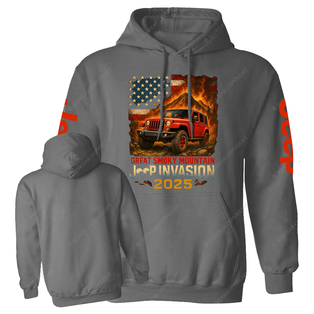 Great Smoky Mountain Invasion Vintage Style Jp Casual Hoodie