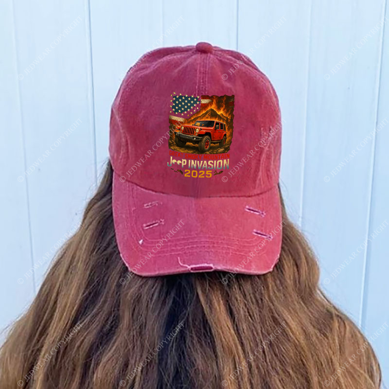 Great Smoky Mountain Invasion Vintage Style Jp Baseball Cap