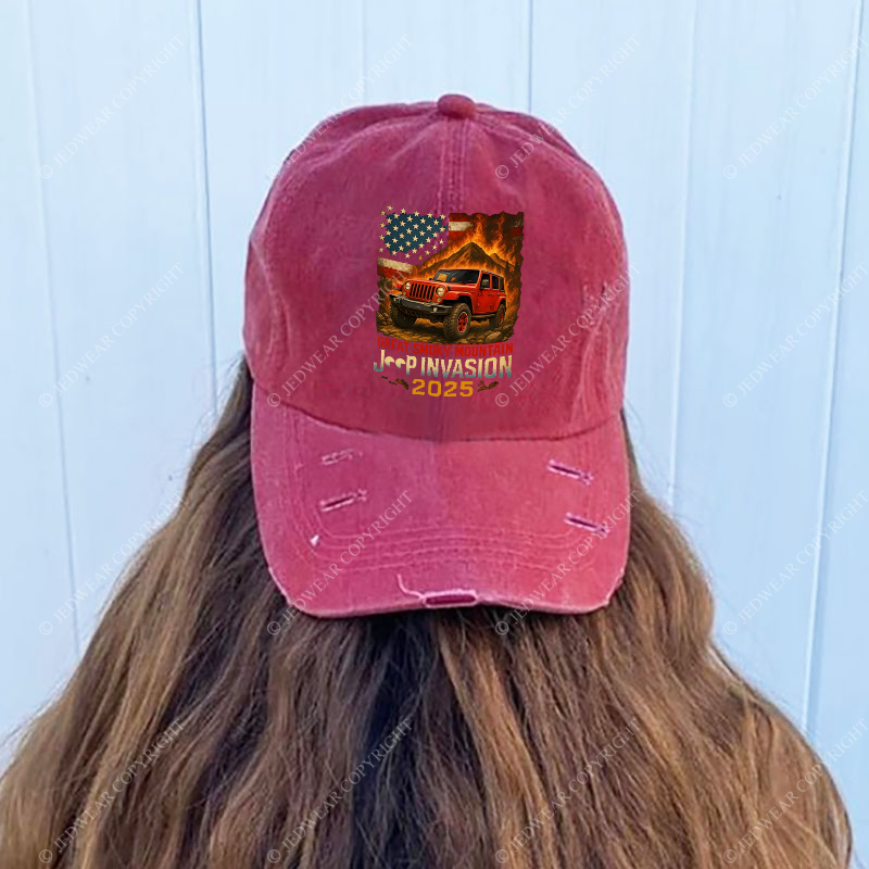 Great Smoky Mountain Invasion Vintage Style Jp Baseball Cap