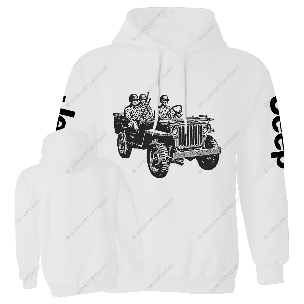 Soldiers Holding Guns In Car Jp Casual Hoodie