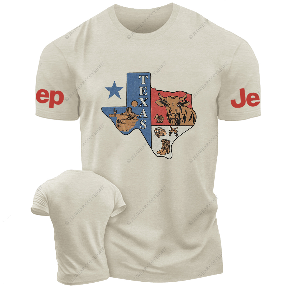 Texas Western Style Cow Jp T-Shirt